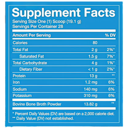 Paleovalley 100% Grass Fed Bone Broth Protein Powder  Rich in Collagen